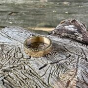 9ct gold-wedding band-textured sides-sandrakernsjewellery