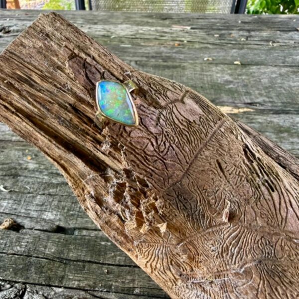 ethiopian opal-gold-9ct-ring-blue-red-colour-sandrakernsjewellery ethiopian opal-gold-9ct-ring-blue-red-colour-sandrakernsjewellery