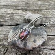 freshwater pearl-peacock-sterling silver-