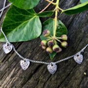 hearts-necklace-silver-textured-back-sandrakernsjewellery hearts-necklace-silver-textured-back-sandrakernsjewellery