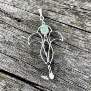 opal-tourmeline-choker-green-pink-blue-silver-art nouveau-back-sandrakernsjewellery opal-tourmeline-choker-green-pink-blue-silver-art nouveau-back-sandrakernsjewellery