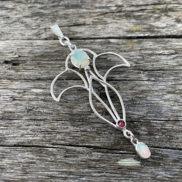 opal-tourmeline-choker-green-pink-blue-silver-art nouveau-sandrakernsjewellery opal-tourmeline-choker-green-pink-blue-silver-art nouveau-sandrakernsjewellery