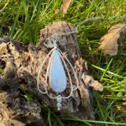 pietersite-art nouveau-pendant-brown-blue-back-sandrakernsjewellery