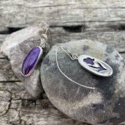 sugalite-back-sterling silver-earrings-sandrakernsjewellery sugalite-back-sterling silver-earrings-sandrakernsjewellery